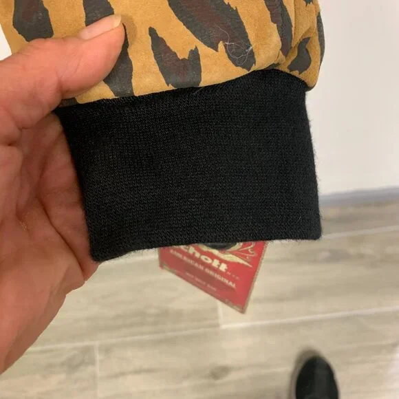 Supreme/Schott Suede A-2 Cheetah Print Jacket, Medium (Rare Find)
